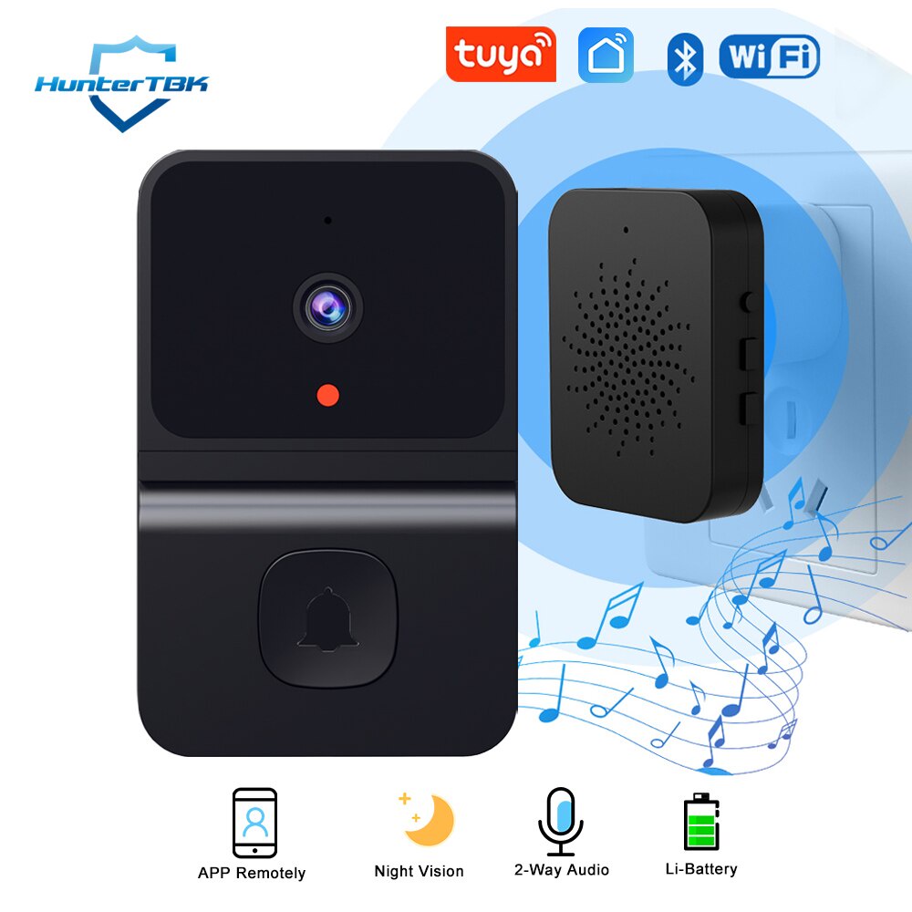 Video Doorbell Tuya Doorbell Camera WiFi Smart Home Wireless Ringing