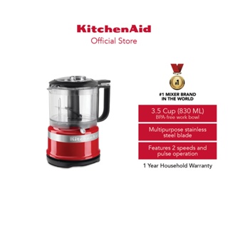 KitchenAid 830ml Empire Red Mini Food Chopper