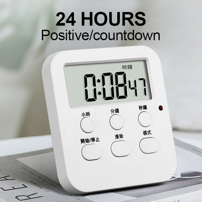 Digital Screen Kitchen Timer Large Display Digital Timer Square Cooking