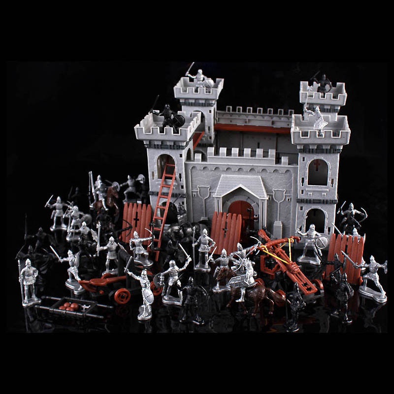 Medieval Mercenary Stronghold Military Sand Table Castle Soldier ...