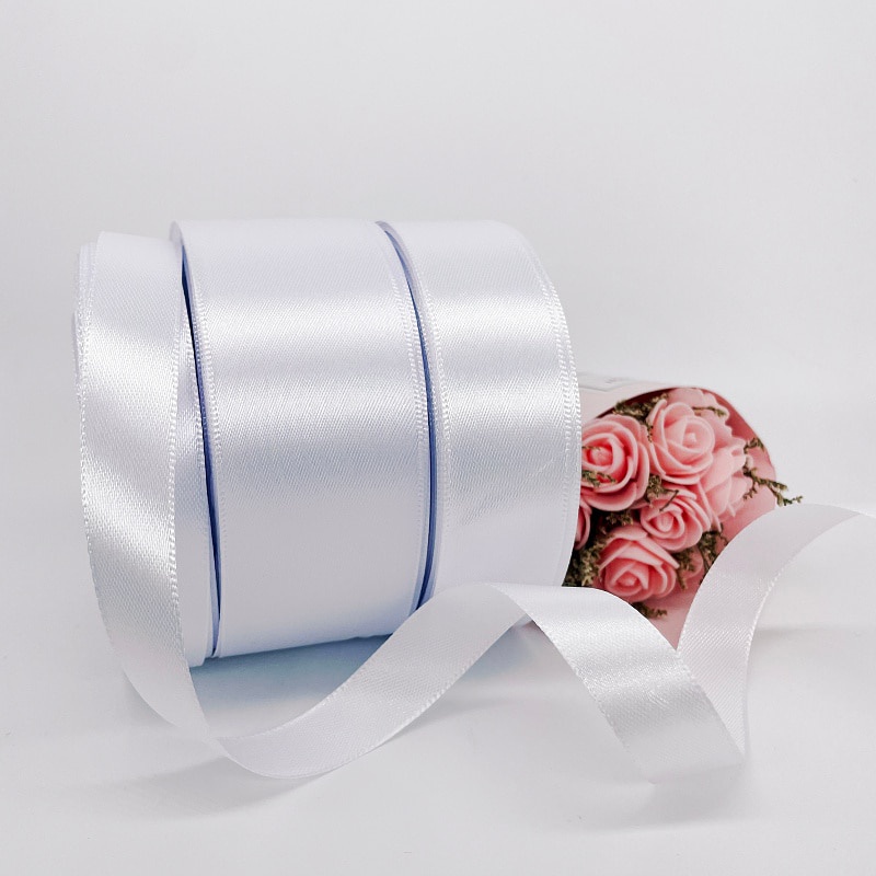 25 Yards/Roll 25mm Silk Satin Ribbons for Crafts Bow Handmade Gift Wrap  Party Wedding Decorative DIY Crafts Ribbon