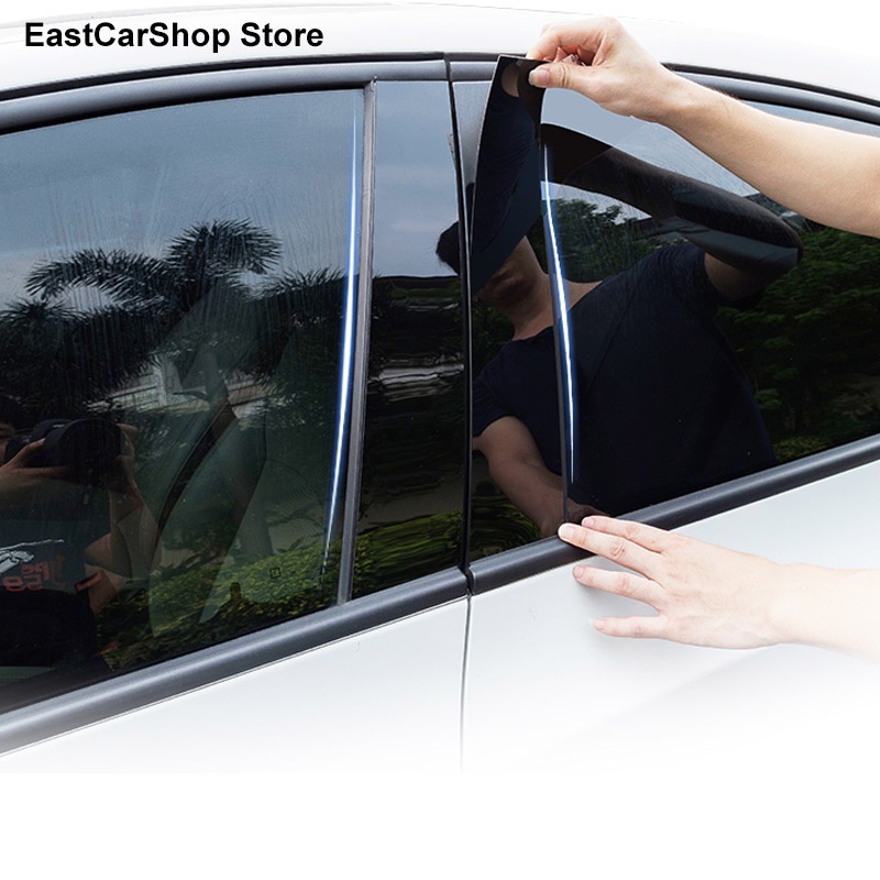 §≌ Car PC Door Window Middle Column Trim Decoration Protection B C ...