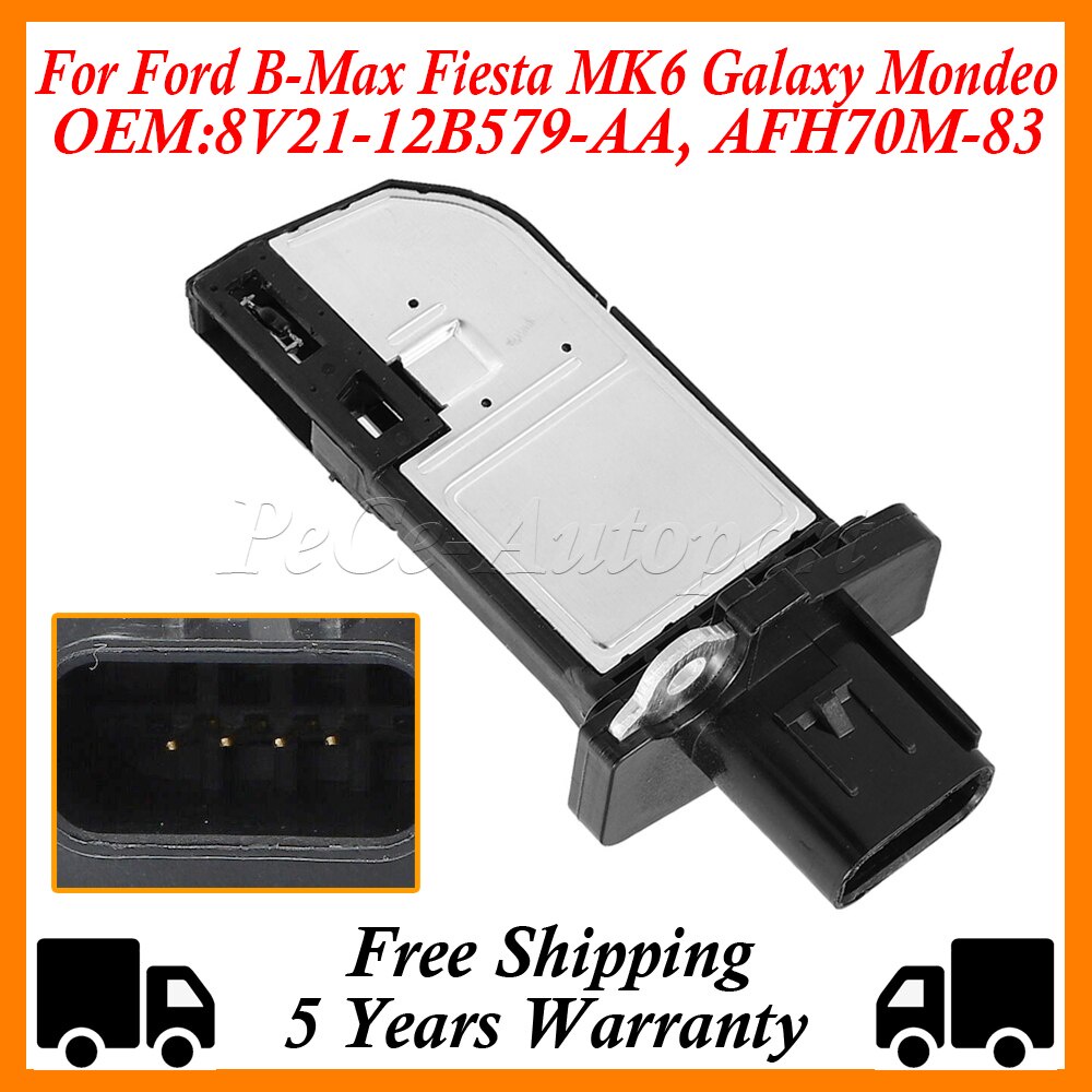 For Ford BMax Fiesta MK6 Galaxy Mondeo MK4 Ranger Transit Mass Air