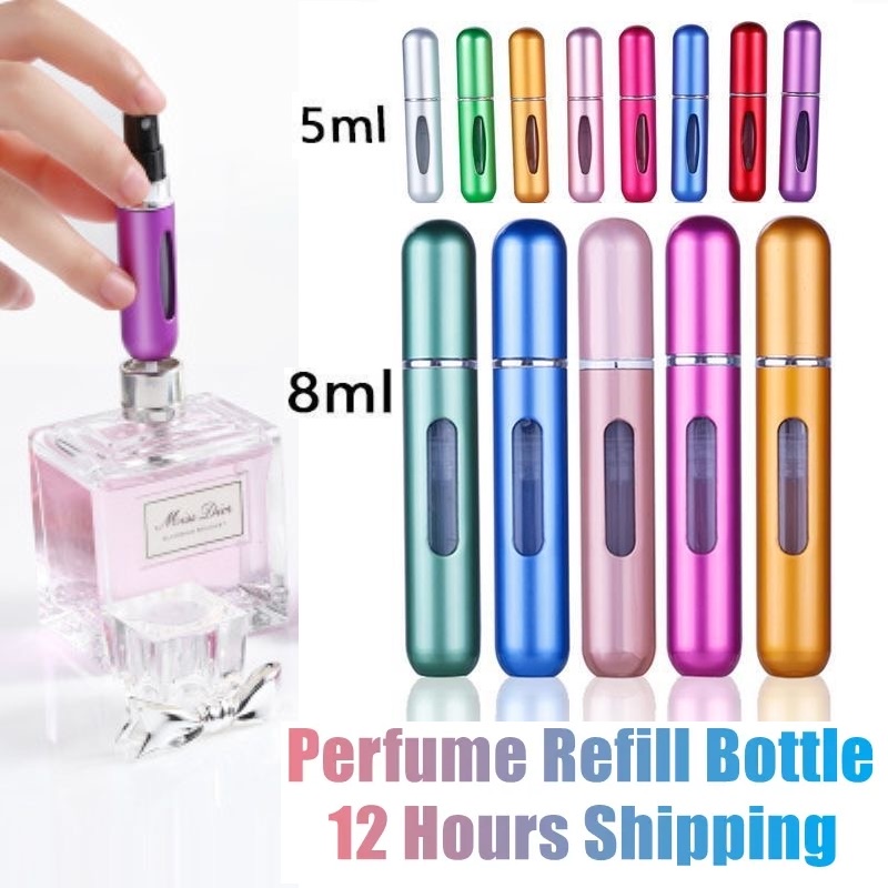 Vacuum bottleBote ng thermos8ml/5ml Perfume Atomizer Portable Liquid