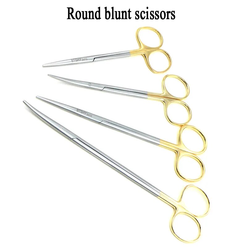 Cosmetic plastic double eyelid surgery scissors blunt nose scissors