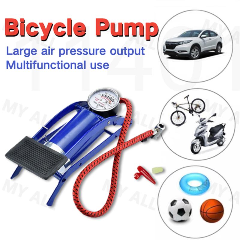 S207 Air Foot Pump MultiPurpose Air Foot Pump for Motorbikes Bicycle