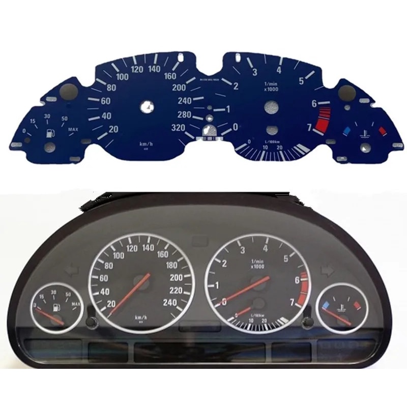 Speedo Gauge Dials Face For BMW E53 X5 E38 E39 Instrument Cluster Tacho