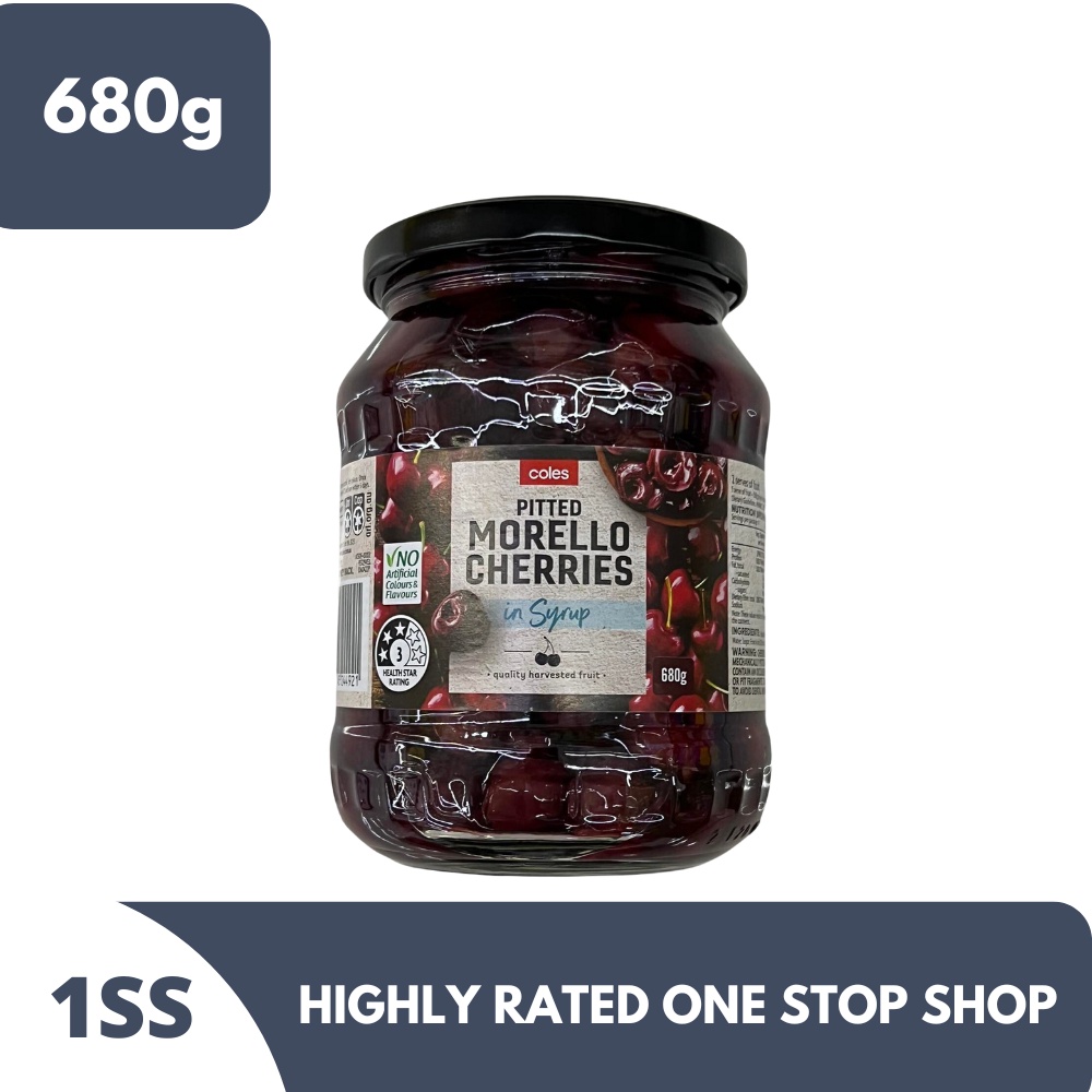 №Coles Pitted Morello Cherries in Syrup 680g Shopee Philippines