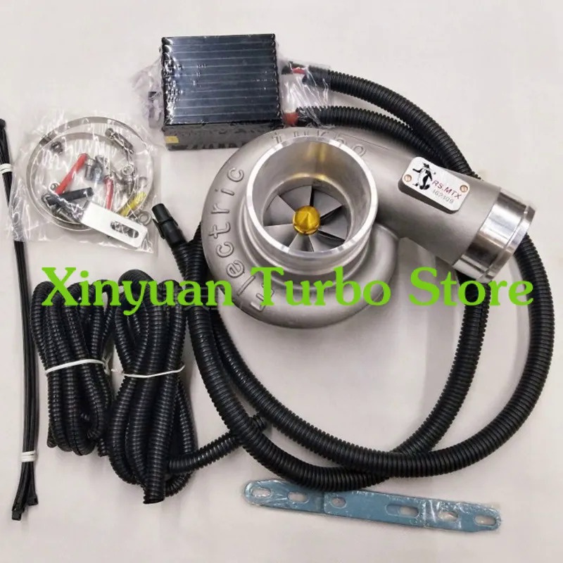 Universal 12V Electric Turbo Supercharger Kit Thrust Electric