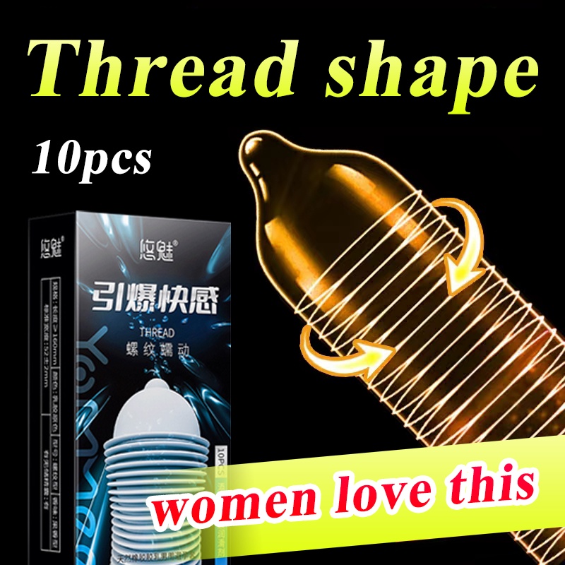 ⊙☸10pcs 1box Best Sex Condom With Spikes Natural Latex Is Safe And Secure Silicon Tools Ultra