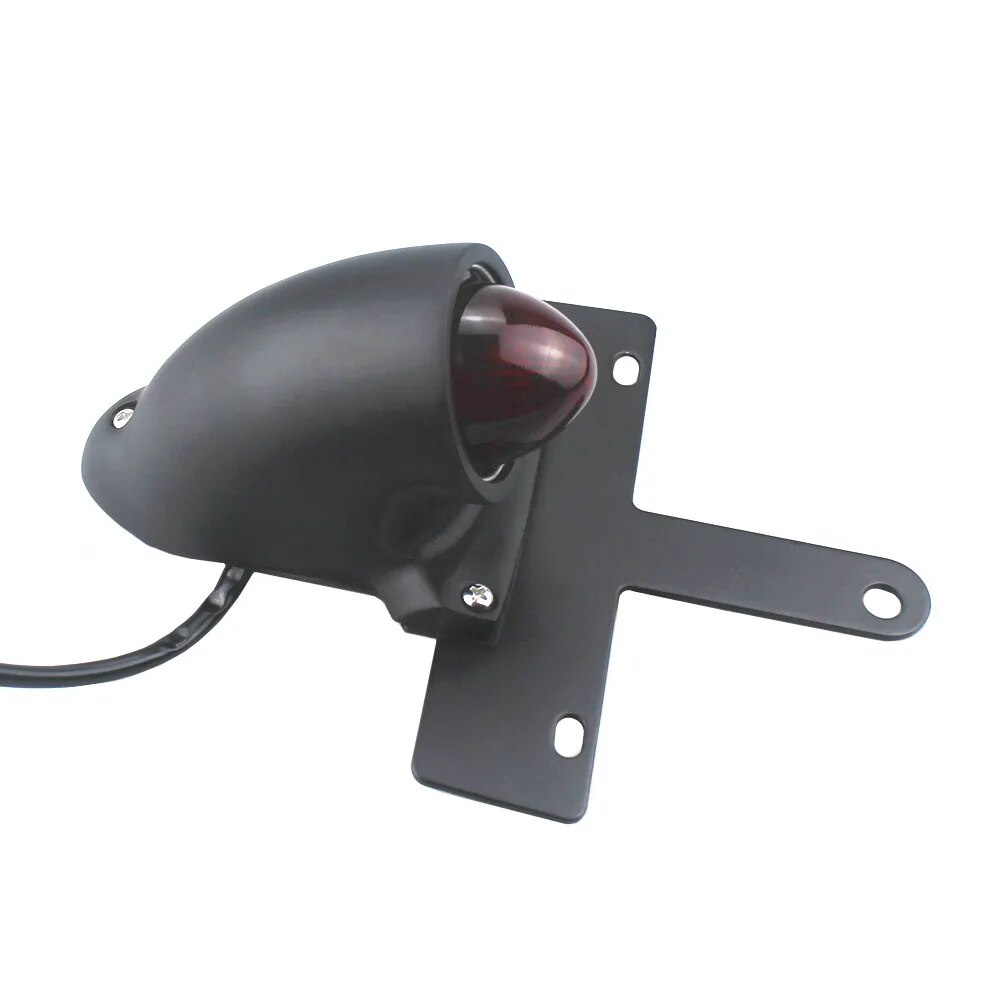 ☢Motorcycle Sparto Tail Light License Plate Mount Brake Rear Stop 12V
