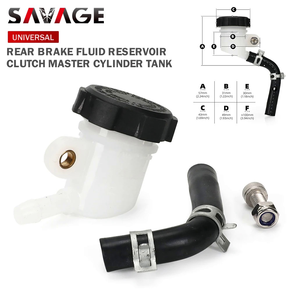 Motorcycle Hydraulic Clutch Reservoir Tank Front Clutch Master Cylinder Rear Brake Fluid