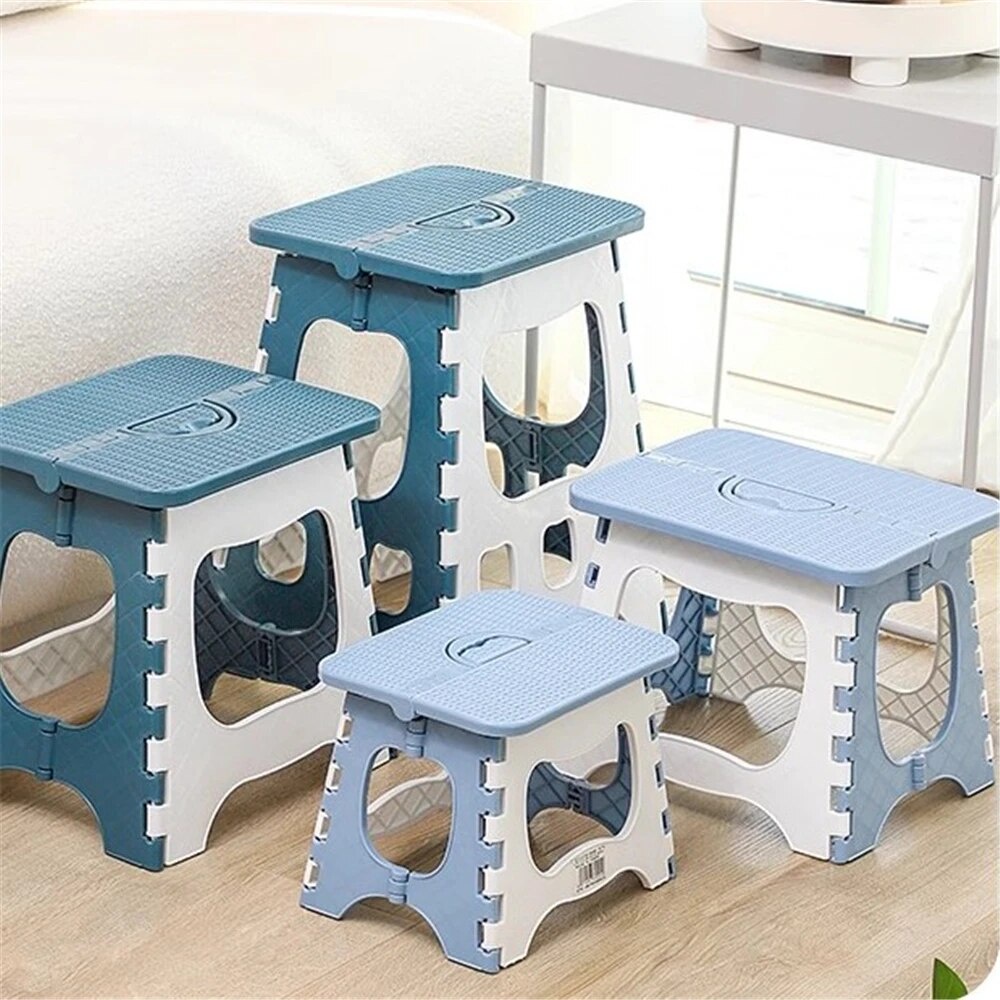 ☂Folding Step Stool Portable Foldable Small Chair Outdoor Plastic Stool