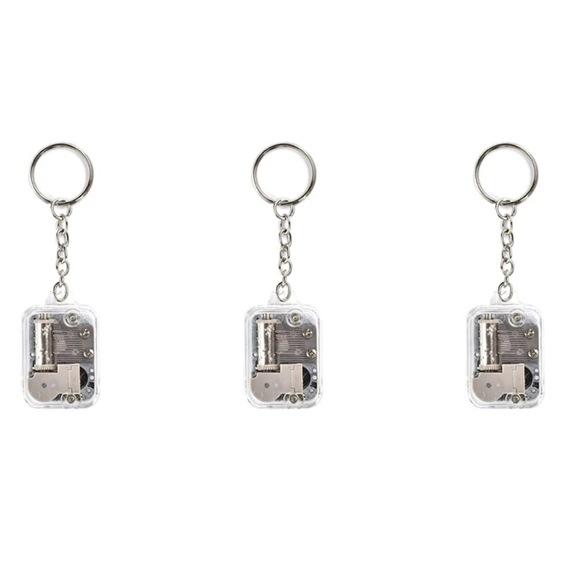 ☂3X Music Box DIY Play Set 18Tones Mechanical Metal Music Boxes For Child XMAS Gifts Clockwork W