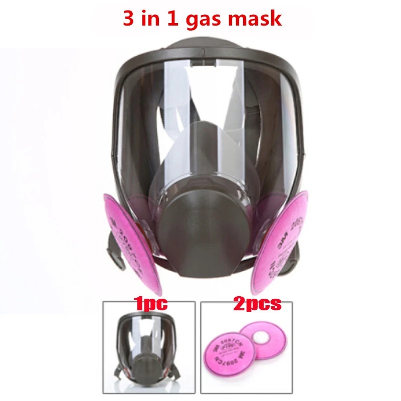 7 in 1 6800 gas mask paint gas mask wide field full face mask