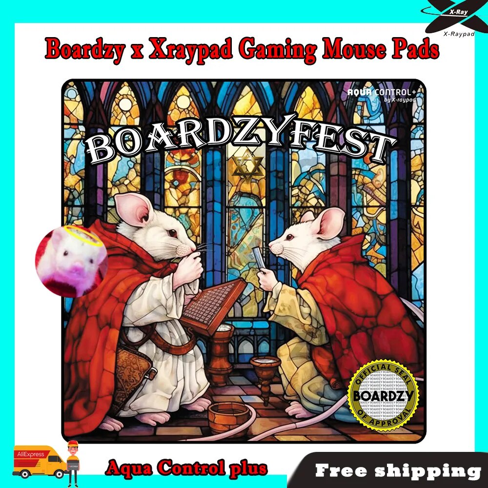 【Boardzy x Xraypad Gaming Mouse Pads Aqua Control Plus for CSGO
