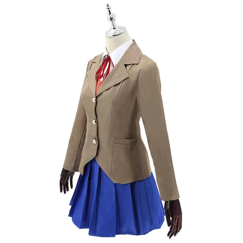 ☃ ☒ Anime Doki Doki Literature Club Monika Cosplay Costumes Sayori Yuri