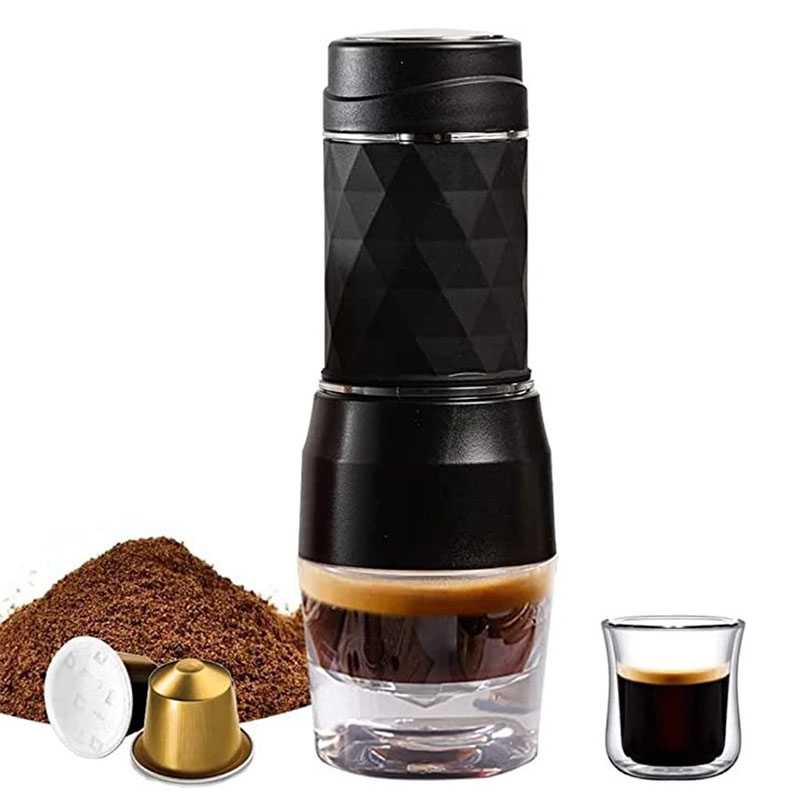 Cafelffe 3 In1 Hot/Cold Portable Coffee Machine Manual Espresso Maker