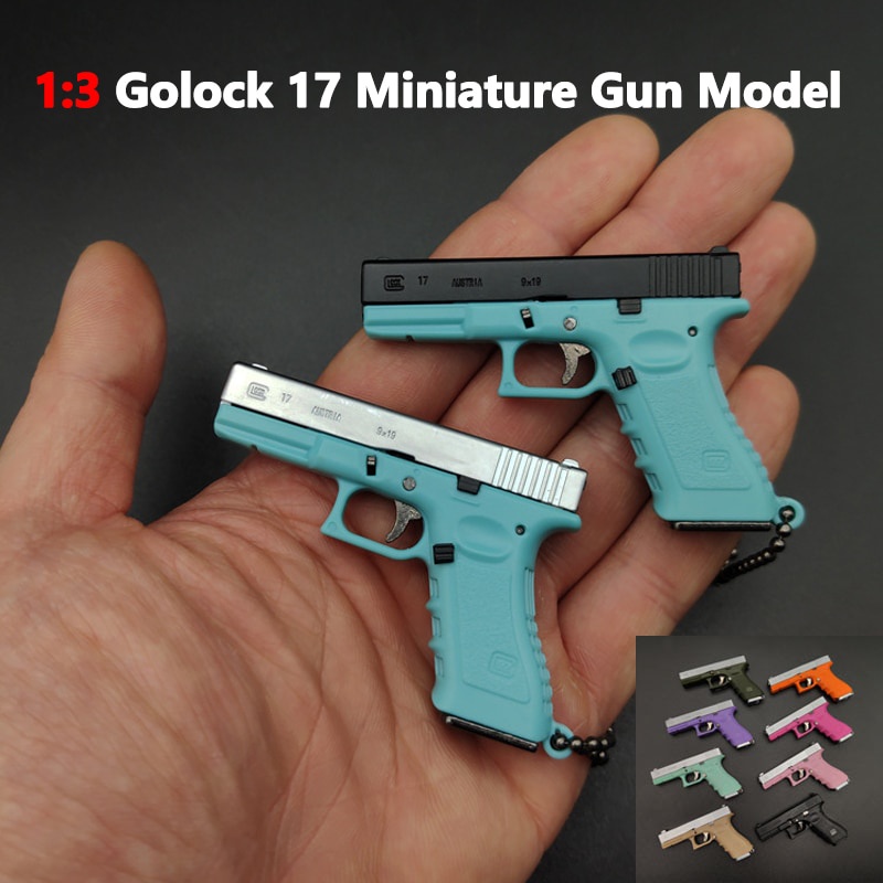 2022 NEW Fidget Toy Glock 17 Keychain Mini Metal Glock G17 Keychain