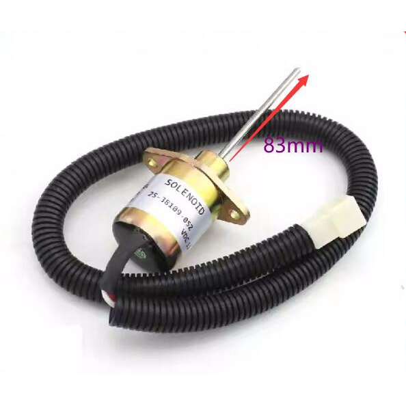 Fuel Shut Off Solenoid Stop Valve 12V For Kubota Engine V2203-DI, Carrier Vector 1800/1800MT - View #5