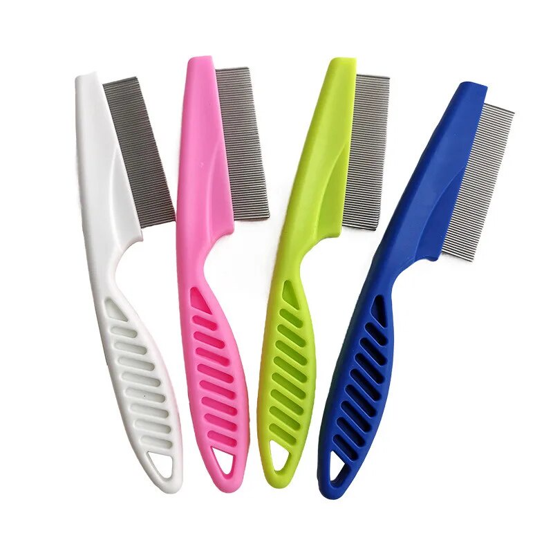 Pet Hair Shedding Comb Stainless Steel Flea Comb for Cat Dog Pet