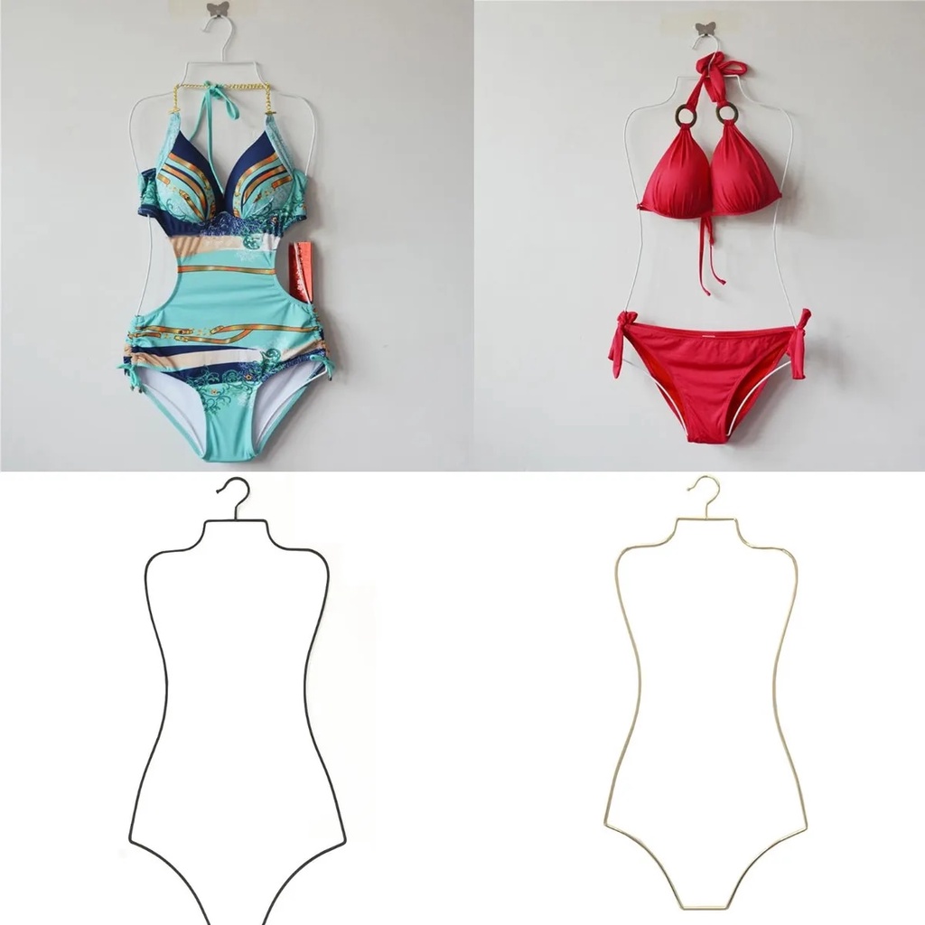 Bikini Hanger Swimsuit Display Hanger Metal Wire Body Shape Swimsuit