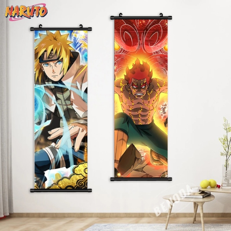 ☇Anime Naruto Hanging Scroll Painting Uzumaki Kakashi Hokage HD Poster ...