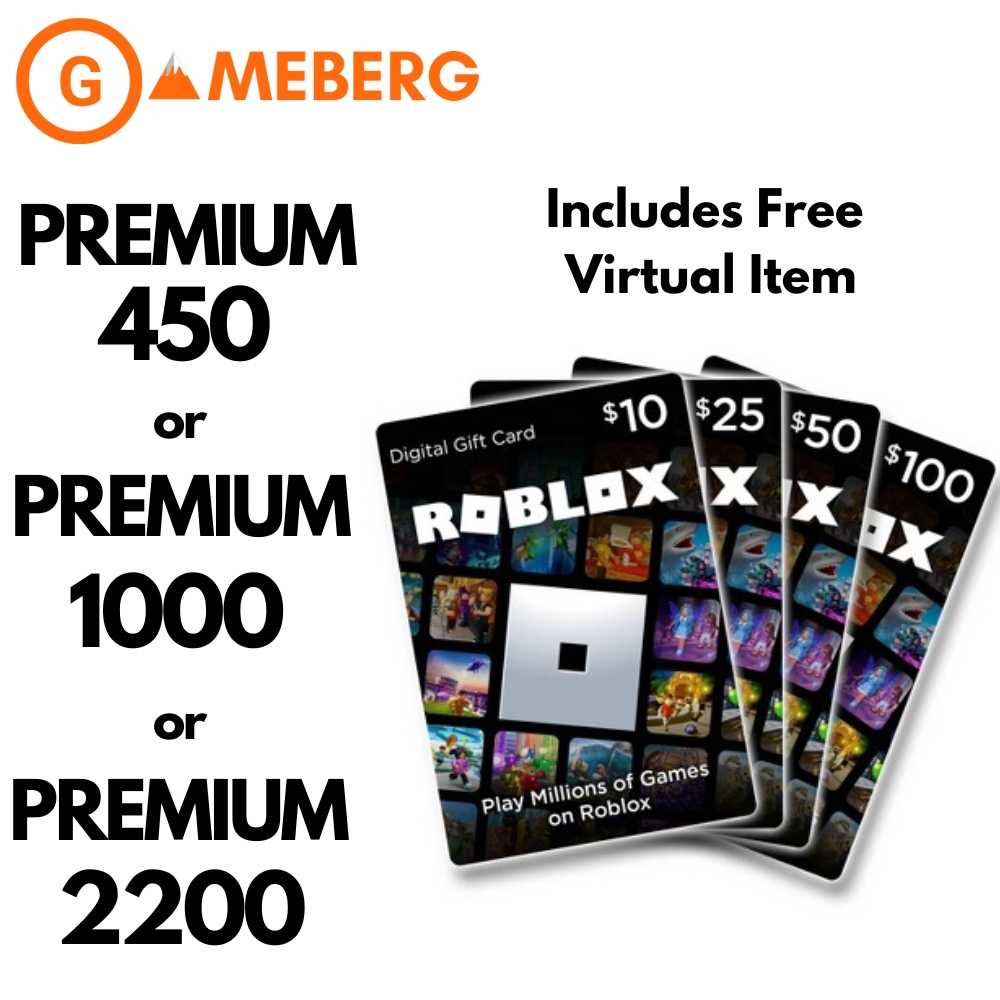 Roblox Premium 1 Month + 450 / 1000 / 2200 Robux, Tickets & Vouchers, Store  Credits on Carousell