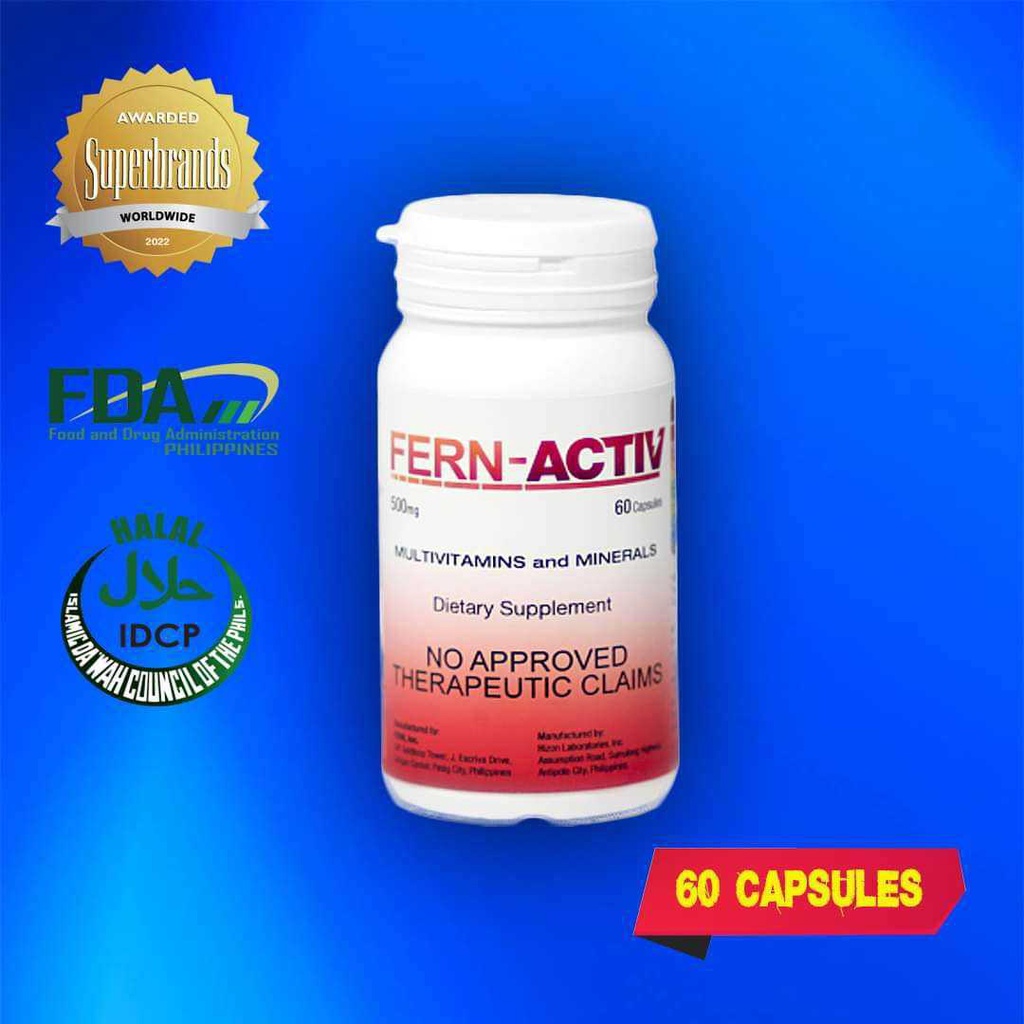 FERN ACTIV 60 CAPSULES(i fern) Shopee Philippines