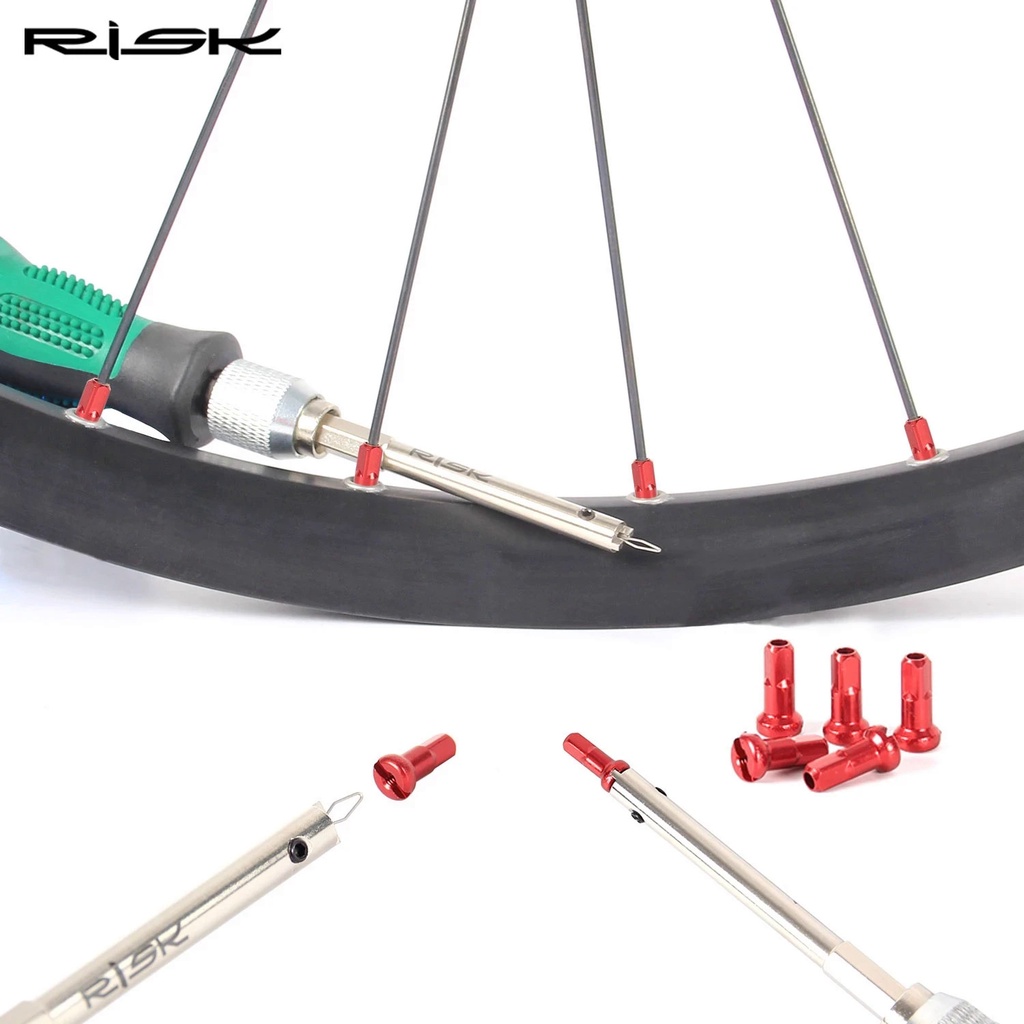 RISK Bicycle Spoke Cap Installation Tool Bike Rim Wheel Set Spoke Cap ...