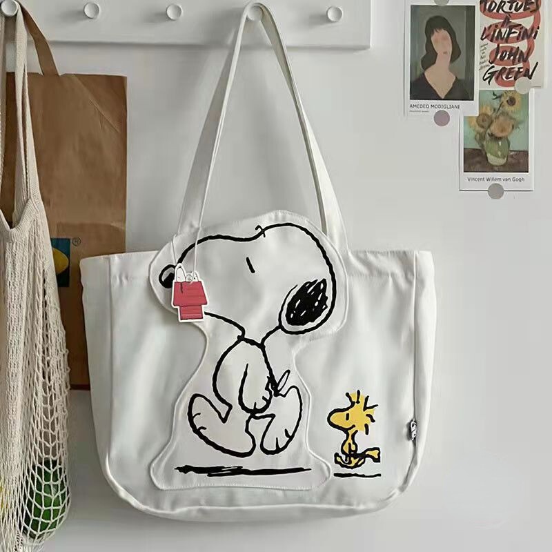 Sac à Main Snoopy Peanuts Van Life – Grand Cabas En Toile – Femme – Neuf