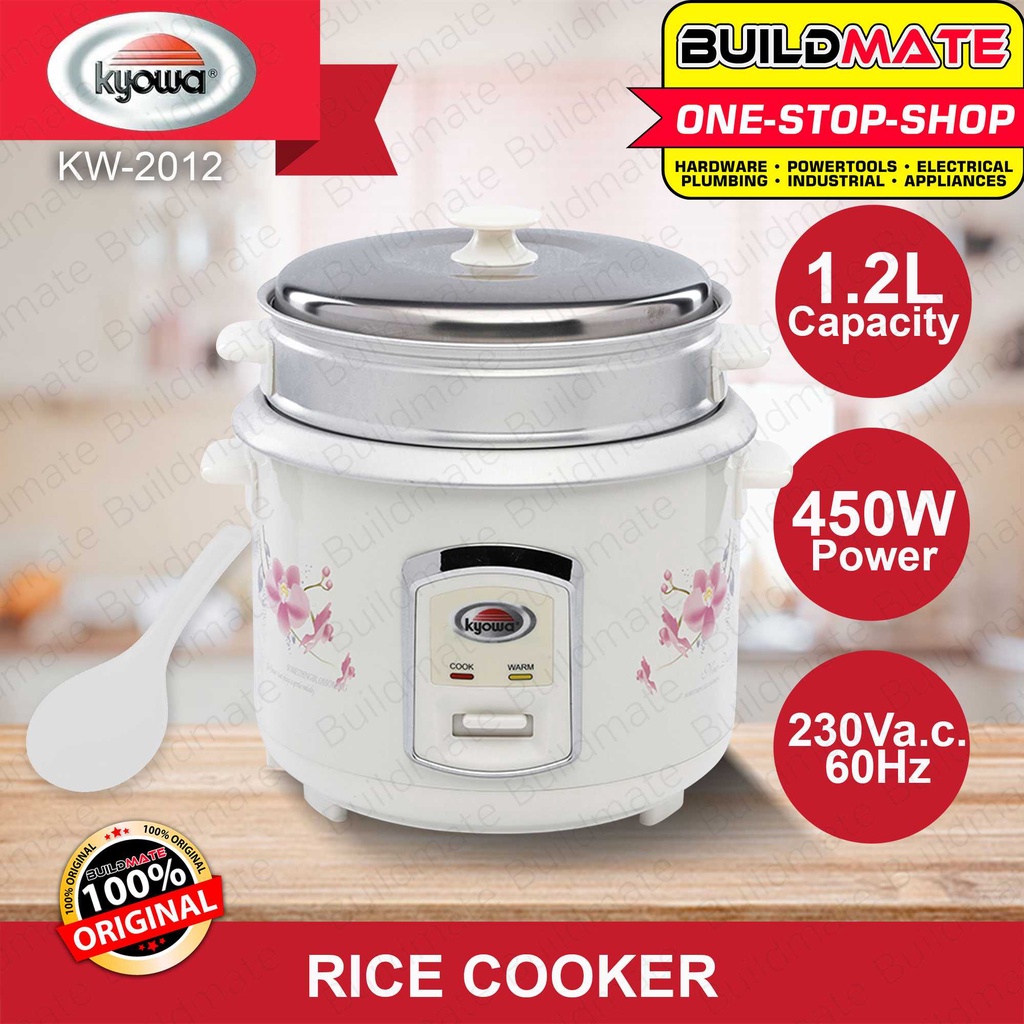 BUILDMATE Kyowa Electric Rice Cooker with Steamer 1.2L 450W Multi