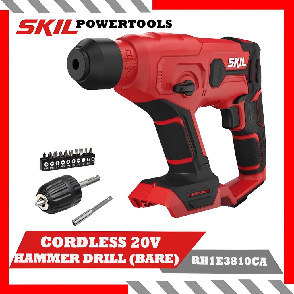 SKIL High Quality Cordless Rotary Impact Hammer Drill 20V RH1E3810CA