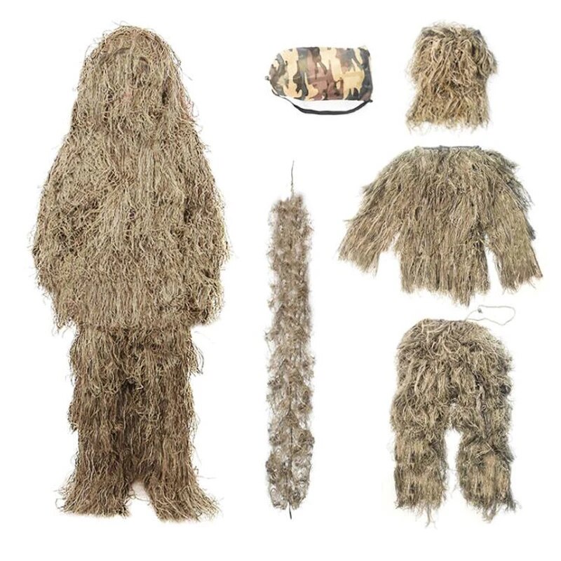 597 5PCS Kids Children Ghillie Suits Child Camouflage Tactical Army ...