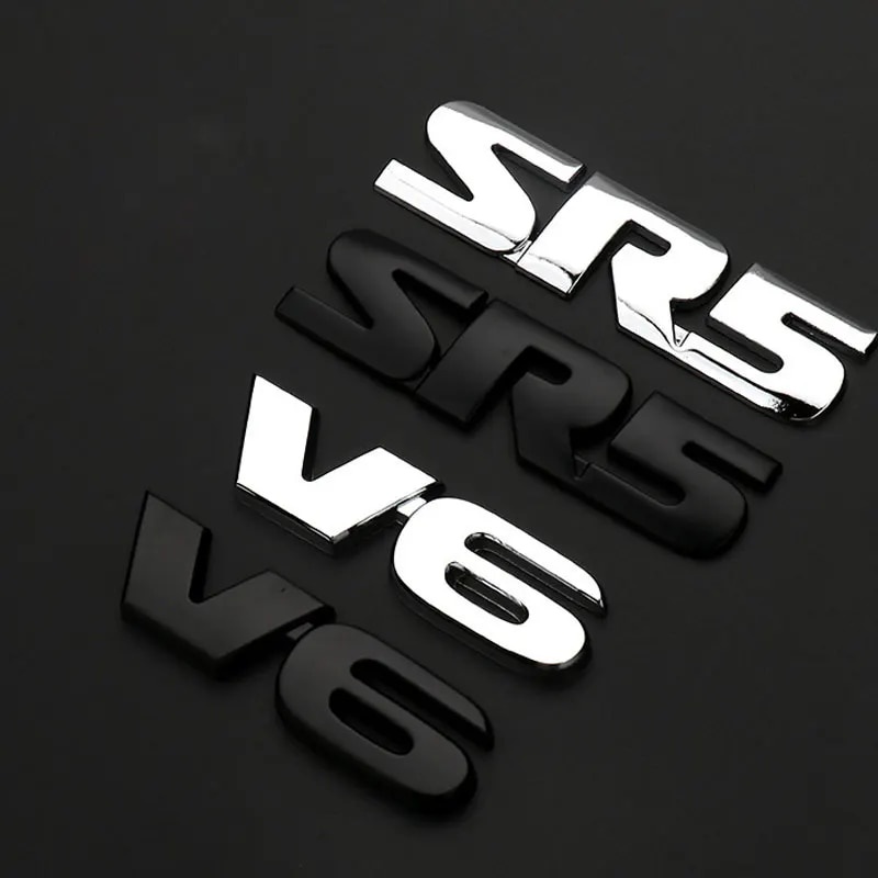 SR5 v6 badge replace original emblem stickers for Toyota TRD PRD ...