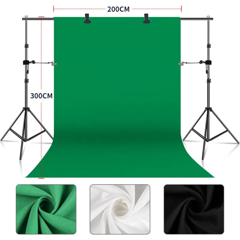 ☾SH Backdrop Only Cloth Green Screen Chroma Key Cotton Textile Fabric