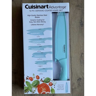 Cuisinart Advantage 12pc Non-Stick Coated Color Knife Set with Blade Guards  - C55-12PRA