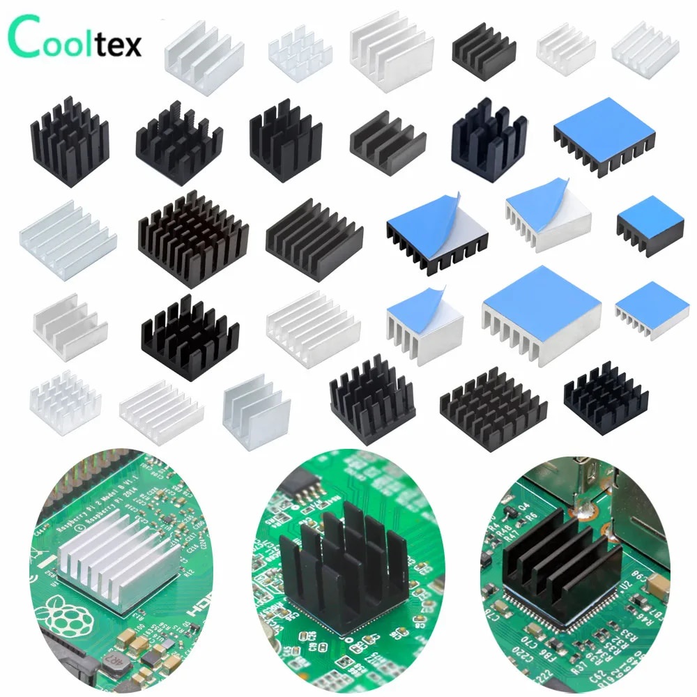 Mini Aluminum Heatsink Radiator for Electronic RAM MOS IC Chip ...