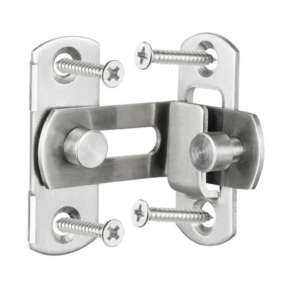 Door Lock Guard Latch Bolt 3 Inch 90 Degree Stainless Steel Toggle ...