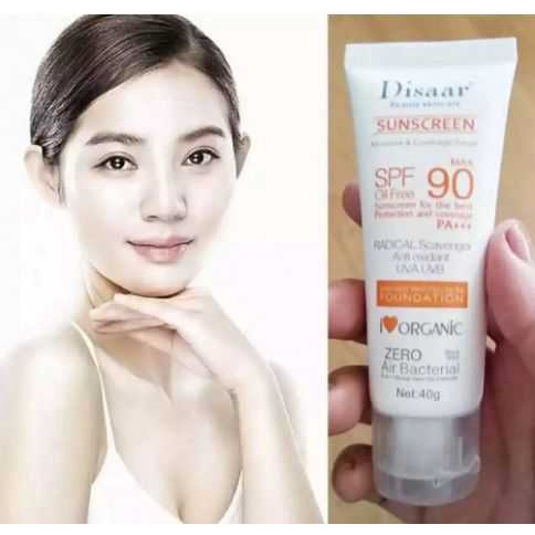 Disaar Facial Sunscreen Cream SPF 90 PA+ Moisturizing Skin Protect ...