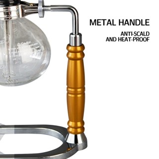 ☋3 Cups Syphon Coffee Maker with High Borosilicate Glass More Heat ...
