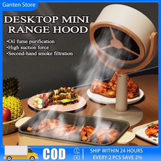Desktop Range Hoods, Portable Kitchen Exhaust Fan USB Rechargeable
