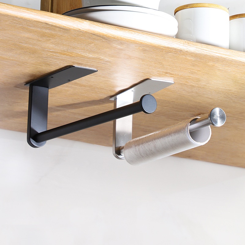 Gewtur Self-Adhesive Toilet Paper Holder With 2 Towel Hooks – Brushed Nickel, 304 Stainless Steel, No-Drilling Install