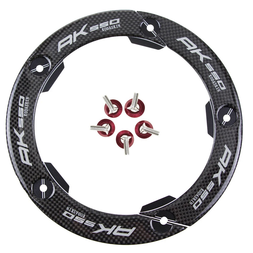 KODASKIN AK550 Motorcycle CNC Carbon Transmission Belt Pulley Cover For