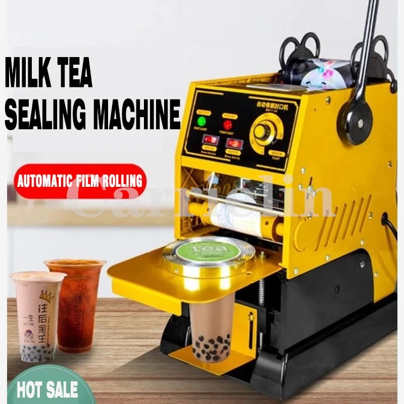 75z Milk Tea Sealing Machine Commercial Milk Tea Shop SemiAutomatic