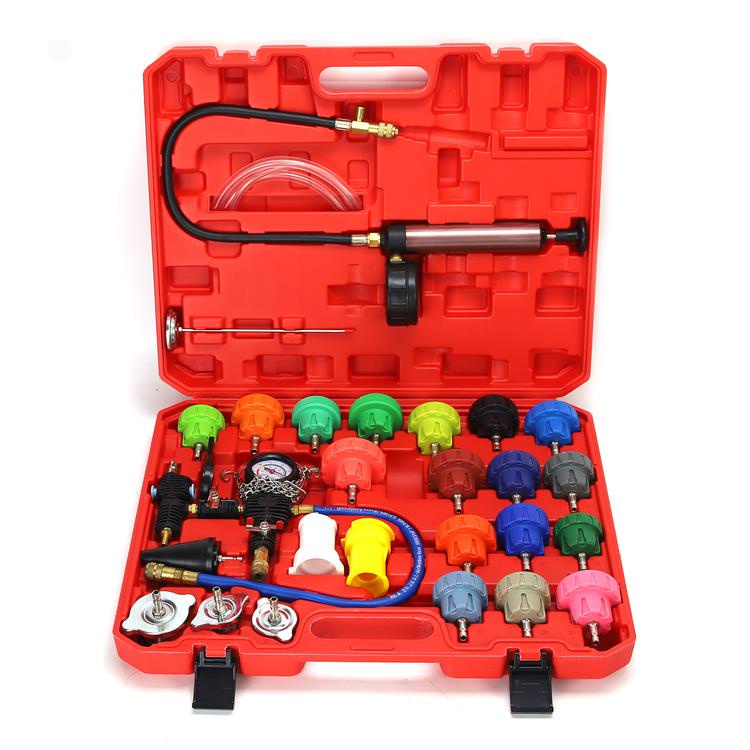 28-Piece Car Radiator Pressure Tester Coolant Vacuum Refill Kit Vehicle ...