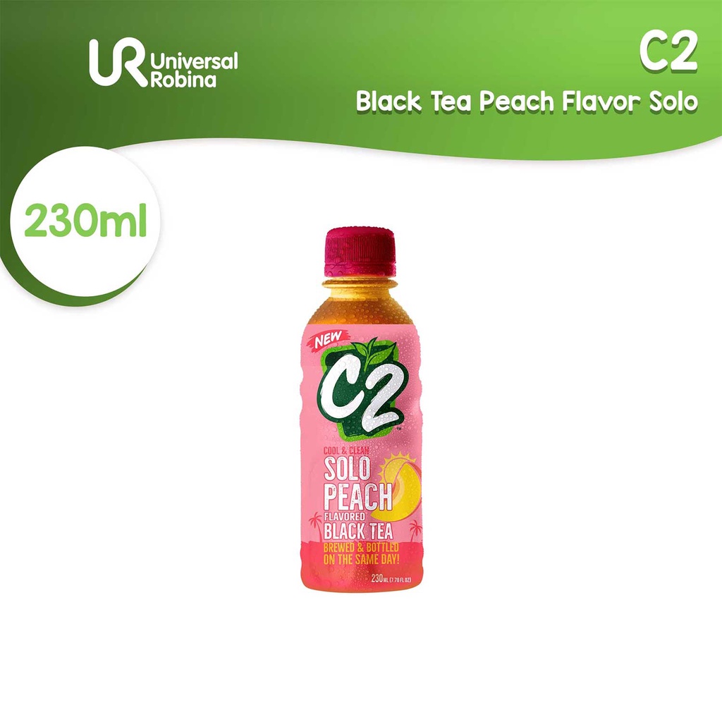 C2 Solo Peach Flavored Black Tea 230mL | Shopee Philippines