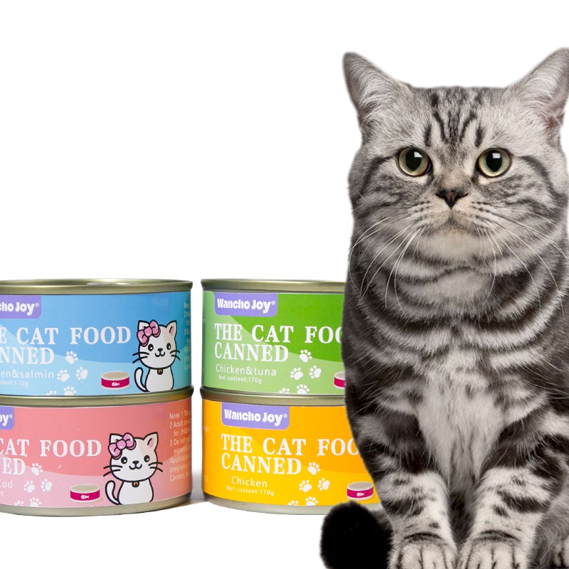 Custom Cat Wet Food Canned 170g Multiple Flavors High Protein Canned ...