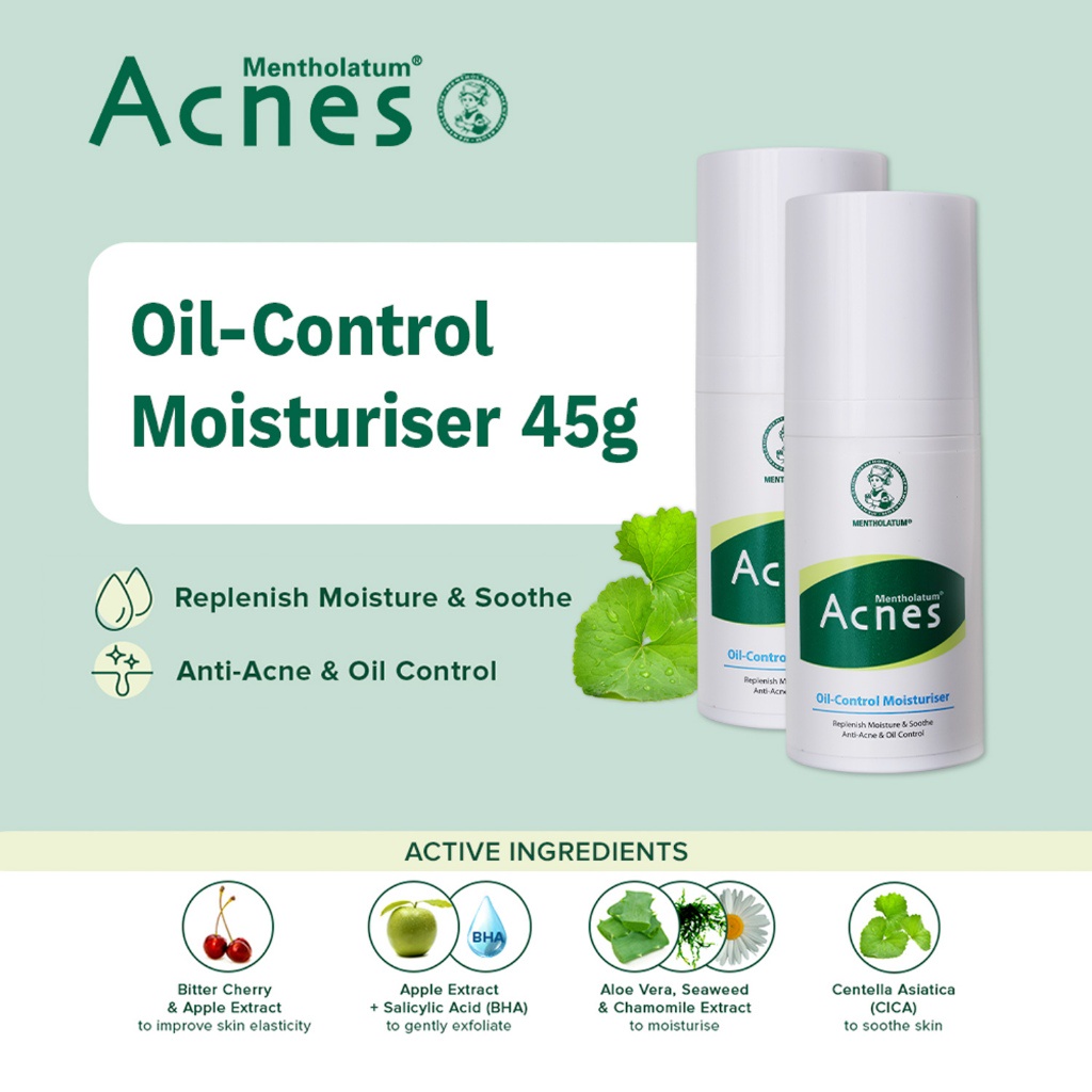Acnes Oil Control Moisturizer 45g [Bundle of 2] | Shopee Philippines