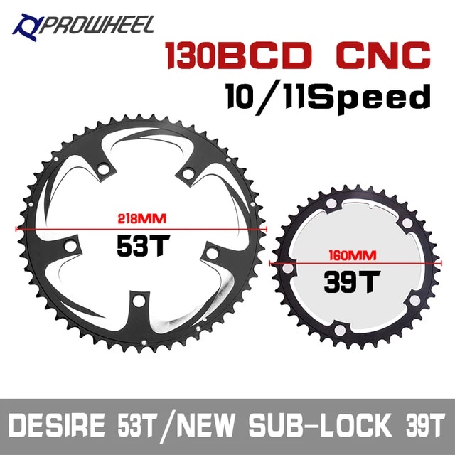 02O PROWHEEL 110BCD 130BCD Road Bicycle Sprockets Double Chainwheel 34T